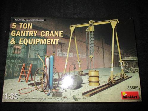 H-42,MINIART 1-35,NO,35589,5 Ton Gantry Crane and Equipment, Hobby en Vrije tijd, Modelbouw | Figuren en Diorama's, Nieuw, Verzenden
