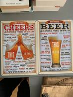 Beer tin A4 sign 1,75per sign, Verzamelen, Biermerken, Verzenden, Viltje(s), Overige merken