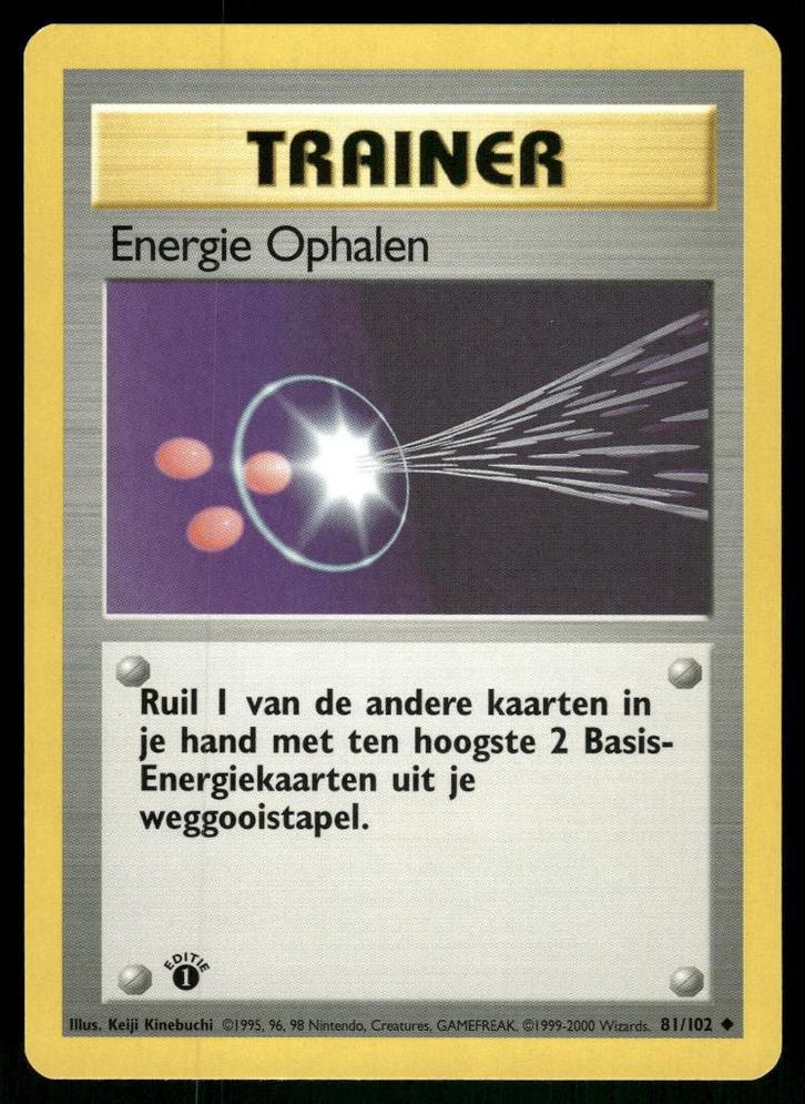 Energy Retrieval 81/102 - Base (1st edition) (NL) (NM), Hobby en Vrije tijd, Verzamelkaartspellen | Pokémon, Gebruikt, Verzenden