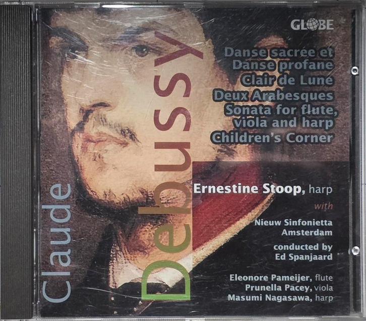 Debussy - Ernestine Stoop, harp - Globe CD, Cd's en Dvd's, Cd's | Klassiek, Zo goed als nieuw, Kamermuziek, Modernisme tot heden