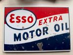 Vintage Esso Motor Oil  metaal 30 bij 20Reclamebord, Verzamelen, Merken en Reclamevoorwerpen, Ophalen of Verzenden
