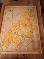 Oude schoolkaart België en Luxemburg, Antiek en Kunst, Antiek | Schoolplaten, Ophalen of Verzenden