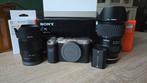 Sony A7C (1.500 clicks) met 2 lenzen, extra accu en SD-card, Ophalen of Verzenden, Zo goed als nieuw
