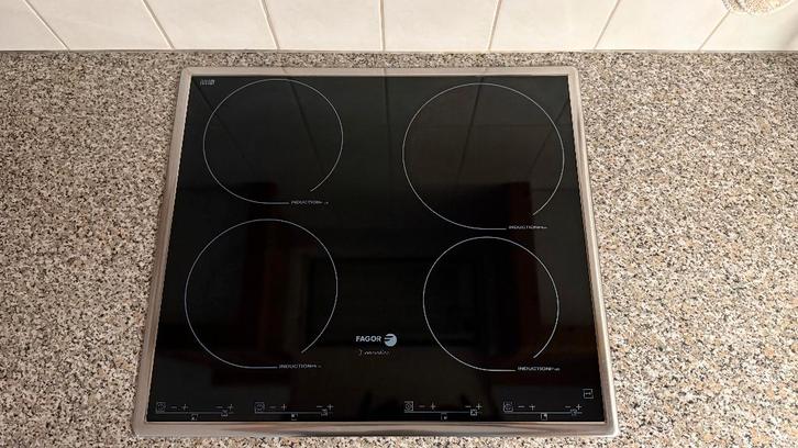 FAGOR inductiekookplaat, beschikbaar eind april 2026, Witgoed en Apparatuur, Kookplaten, Gebruikt, Inbouw, Inductie, 4 kookzones