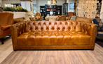 SHOWROOMMODEL MANCHESTER CHESTERFIELD bank Vintage Cognac, Ophalen of Verzenden