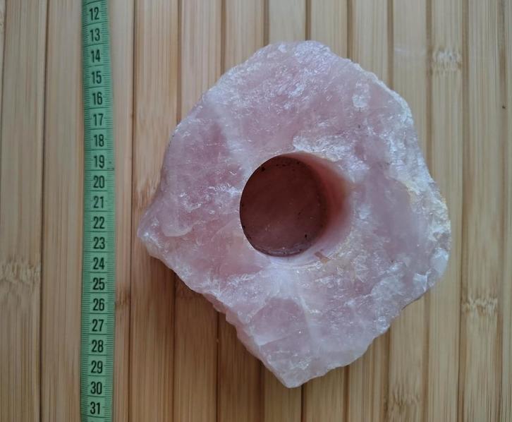 Rozenkwarts theelichthouder, uniek & sfeervol, Huis en Inrichting, Woonaccessoires | Kransen, Verzenden