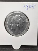 1 gulden 1905 Koningin Wilhelmina, Postzegels en Munten, Munten | Nederland, 1 gulden, Zilver, Ophalen of Verzenden, Koningin Wilhelmina