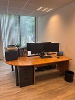 Bureaus voor op kantoor inclusief ladeblokken, Huis en Inrichting, Bureaus, Ophalen, Gebruikt, Bureau