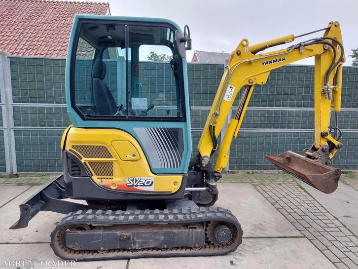 Yanmar SV20  2 tons minigraver, Zakelijke goederen, Machines en Bouw | Kranen en Graafmachines, Graafmachine, Ophalen of Verzenden