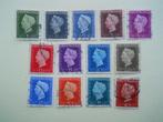 Nederland 1948 Kon. Wilhelmina serie Nvph.474-486 gestempeld, Postzegels en Munten, Postzegels | Nederland, Na 1940, Ophalen of Verzenden