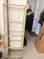 VASAGLE glazen kast goud – 4 lagen, Ophalen, Zo goed als nieuw