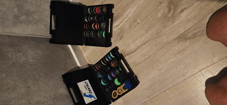 2 zeldzame Flippo Koffers vol met Slammers, Verzamelen, Flippo's, Losse flippo's, Ophalen of Verzenden