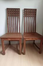 2 X DEGELIJKE TEAK HOUTEN STOEL, Ophalen, TEAK, Gebruikt, Twee