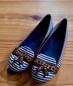 Clarks loafers / ballerina's - Blauw Wit Streep - Maat 39, Kleding | Dames, Schoenen, Blauw, Zo goed als nieuw, Clarks, Ballerina's