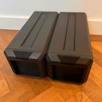 2 Opbergboxen voor CD's / Posso Media Box, Kunststof, Gebruikt, Minder dan 25 discs, Ophalen of Verzenden