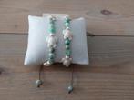 Groene Calciet en Howliet Armband, Overige materialen, Nieuw, Groen, Met edelsteen