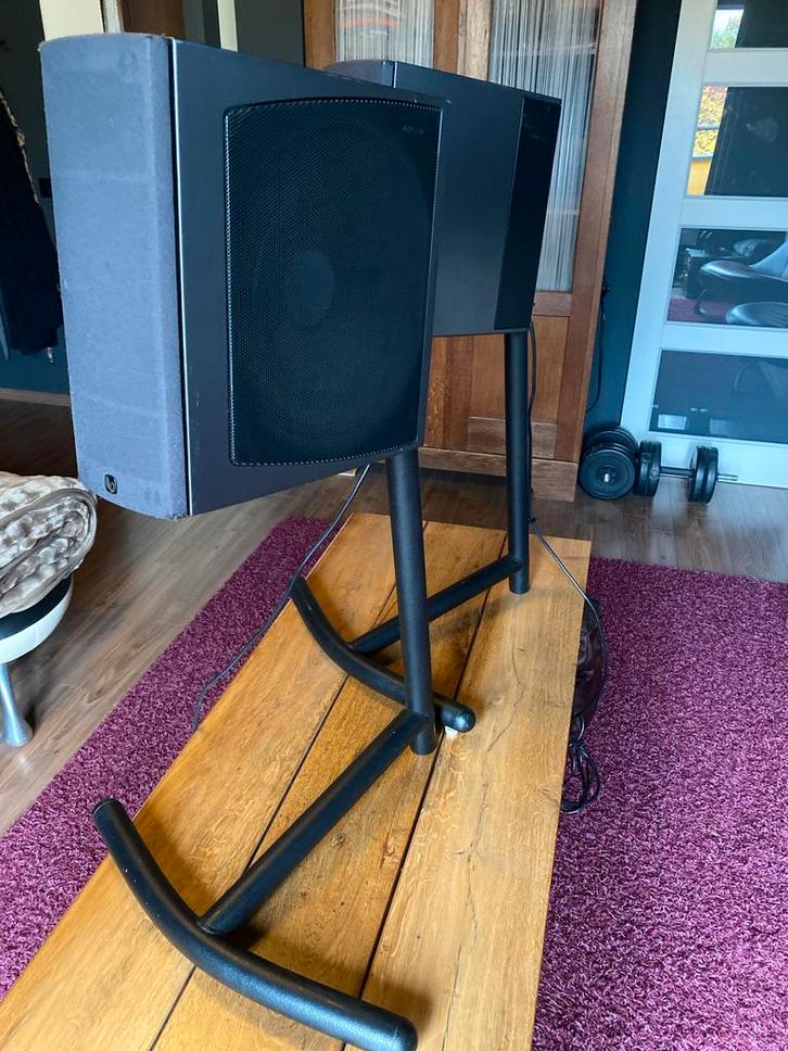 Infinity Ouverture Actieve Speakers + Stands, Audio, Tv en Foto, Luidsprekers, Gebruikt, Front, Rear of Stereo speakers, 120 watt of meer