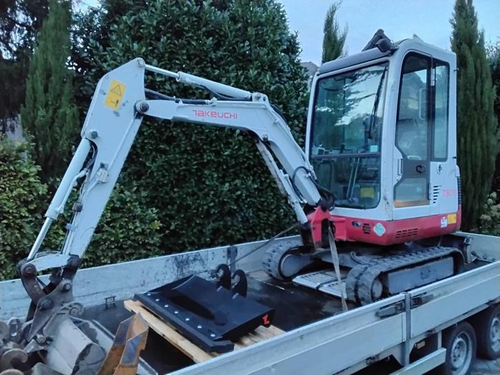 Takeuchi TB016 minigraver, Zakelijke goederen, Machines en Bouw | Kranen en Graafmachines, Graafmachine, Ophalen