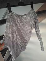 Glitter Bodysuit met Lange Mouw - Maat s, Ophalen of Verzenden, Zo goed als nieuw, Lange mouw, Maat 36 (S)