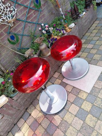 vintage  Krukjes - Rood Design - Set van 2 beschikbaar voor biedingen