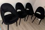 Zwarte eetkamerstoelen - set van 4 ( urban sofa by iraness, Ophalen, Zwart, Zo goed als nieuw, Vier