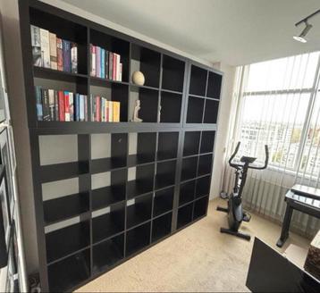 Grote Kallax kast combinatie zwartbruin