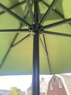Parasol, groen 3 x 3 meter, 2 jaar oud., Ophalen, Zo goed als nieuw, Waterdicht, Stokparasol
