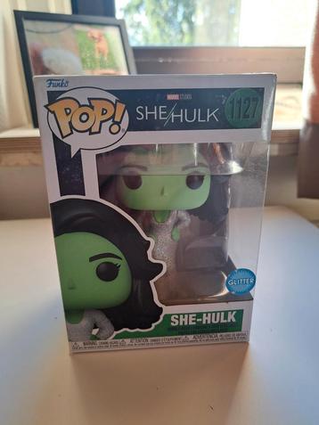 She-Hulk Funko Pop #1127 - Glitter Variant beschikbaar voor biedingen