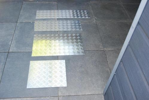 4 x NIEUWE Aluminium Traanplaat extra dik dus stevig 6mm., Doe-het-zelf en Verbouw, Metalen, Nieuw, Aluminium, Ophalen of Verzenden