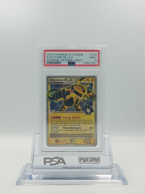 Electivire FB LV. X	Platinum Supreme Victors PSA 9, Hobby en Vrije tijd, Verzamelkaartspellen | Pokémon, Nieuw, Losse kaart, Ophalen of Verzenden