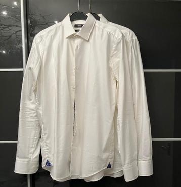 Hugo Boss Overhemd Wit 2x, Regular fit, Maat 40, Getzner beschikbaar voor biedingen