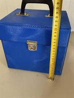 Vintage 7inch Single Draagkoffer - Blauw - Voor Vinylplaten, Sieraden, Tassen en Uiterlijk, Koffers, Hard kunststof, Ophalen of Verzenden