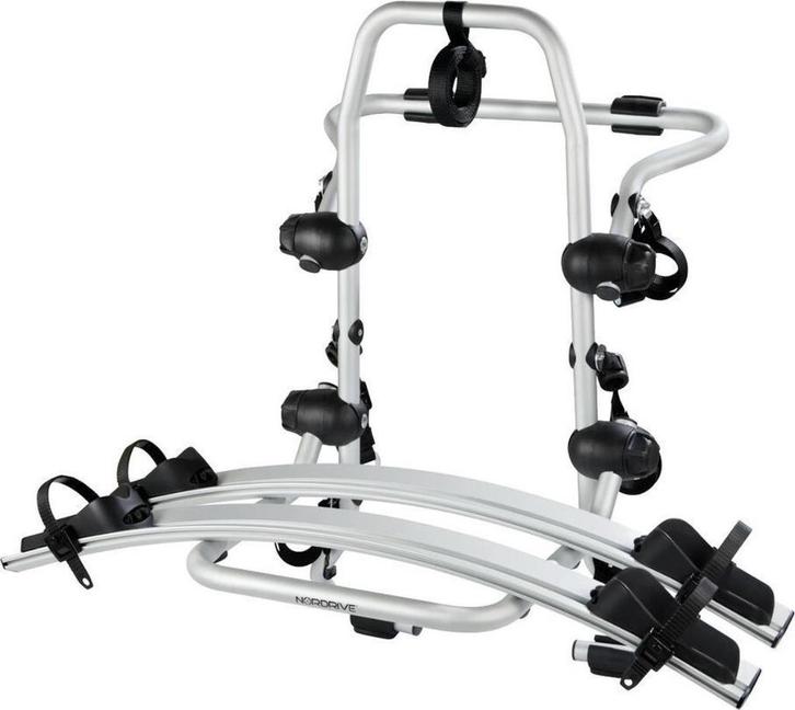 Fietsendrager Nordrive Radius, compleet met Pac-Arms, Auto diversen, Fietsendragers, Gebruikt, Achterklepdrager, 2 fietsen, Elektrische fiets