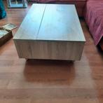 Salontafel(uitklapbaar), Huis en Inrichting, Tafels | Salontafels, 100 tot 150 cm, Zo goed als nieuw, Minder dan 50 cm, Rechthoekig