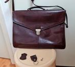 Aktentas Claudio Ferrici roodbruin leder met sleutel mooi, Gebruikt, Leer, Rood, Ophalen