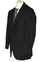 LUIGI BORRELLI linnen smoking, kostuum, pak, zwart, Mt. M, Luigi Borrelli, Maat 48/50 (M), Zo goed als nieuw, Zwart