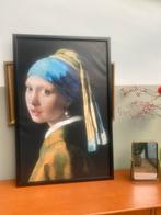 Meisje met de parel - Ingelijste print, 117x78cm, Antiek en Kunst, Kunst | Schilderijen | Klassiek, Ophalen