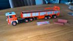 Wsi Scania 111 Huskens Grathem met hulo oplegger plus lading, Hobby en Vrije tijd, Modelauto's | 1:50, Ophalen of Verzenden, Zo goed als nieuw