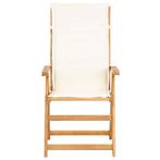 Tuinstoelen 2 st verstelbaar massief acaciahout, Ophalen of Verzenden, Nieuw