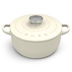 Smeg Braadpan Crème, Huis en Inrichting, Keuken | Potten en Pannen, Ophalen of Verzenden, Nieuw, Gietijzer, Koekenpan of Braadpan