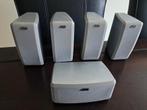 JVC 1 centre en 4 satellite speakers., Ophalen of Verzenden, Minder dan 60 watt, Front, Rear of Stereo speakers, JVC