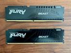 Kingston Fury Beast 64GB (2x 32GB) DDR5-4800, Computers en Software, RAM geheugen, Ophalen of Verzenden, Zo goed als nieuw, Desktop