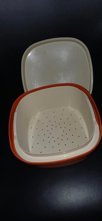 Tupperware Vergiet - Oranje/Crème beschikbaar voor biedingen