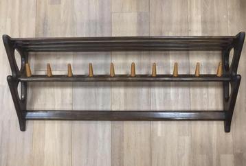Italiaans organisch design houten kapstok jaren 50 60 beschikbaar voor biedingen