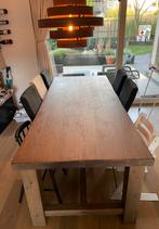Robuuste houten eettafel 240x100, Huis en Inrichting, Ophalen, 100 tot 150 cm, 200 cm of meer, Zo goed als nieuw