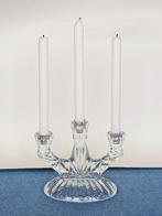 3-Armige Kandelaar Oberglas Oostenrijk Persglas Art Deco, Antiek en Kunst, Ophalen of Verzenden, Glas