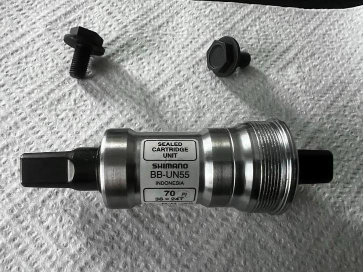 Shimano BB-UN55 Bottom Bracket - Nieuw! ITA, Fietsen en Brommers, Fietsonderdelen, Nieuw, Algemeen, Crankstel of Pedalen, Ophalen of Verzenden