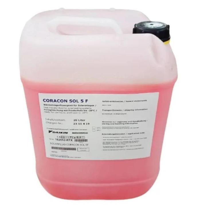 Solar vloeistof glycol Coracon SOL 5F 20 liter, Doe-het-zelf en Verbouw, Geisers en Boilers, Nieuw, Boiler, 20 tot 100 liter, Minder dan 3 jaar oud