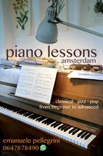 Piano lessons pianoles classical/jazz/pop, Diensten en Vakmensen, Muziekles en Zangles, Toetsinstrumenten, Privéles