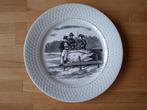 Petrus Regout Maastricht : bord Veemarkt varkens 17,5 cm, Antiek en Kunst, Antiek | Servies los, Ophalen